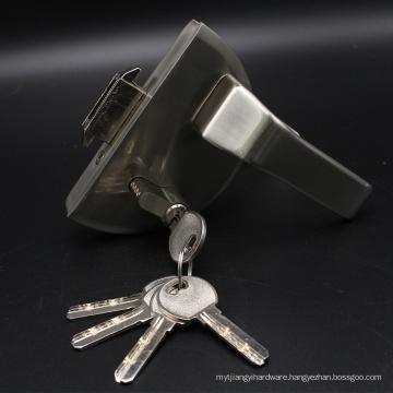 High quality stainless steel material swing Glass Door Locks with handle